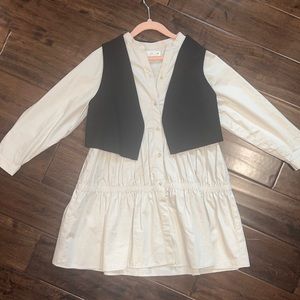 Girls dress with vest